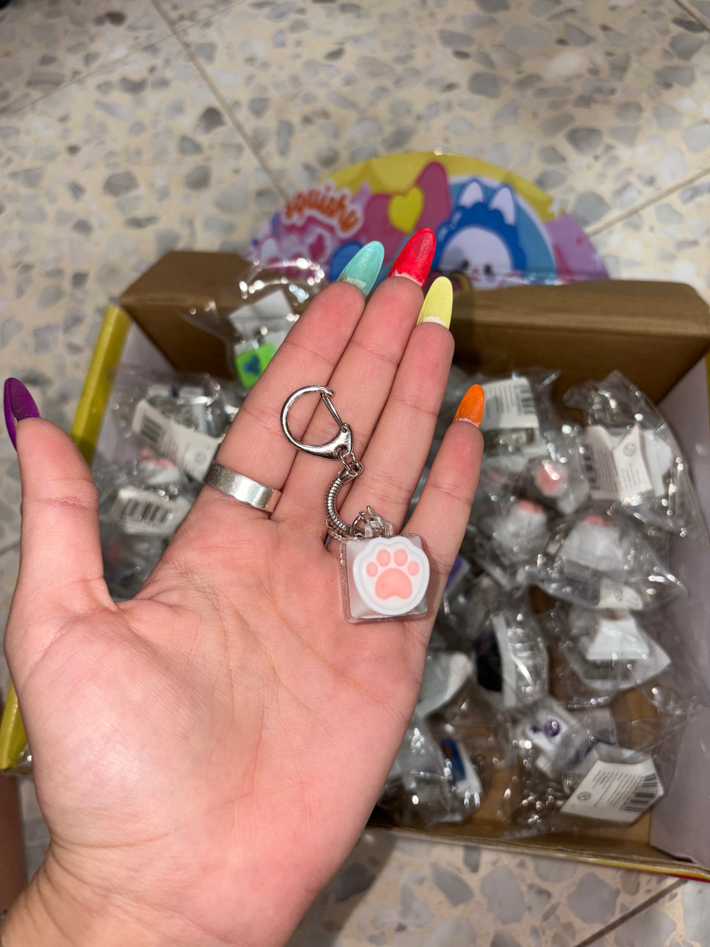 מחזיק מפתחות מקלדת חתול