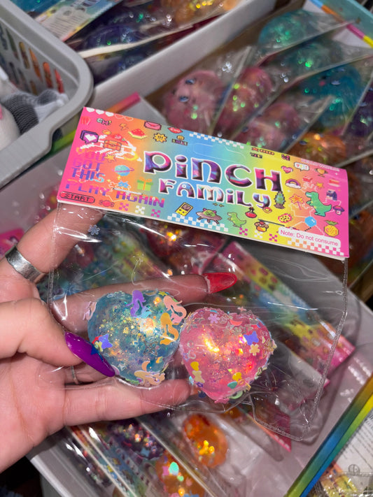 זוג לבבות קרח🩵🧡💜