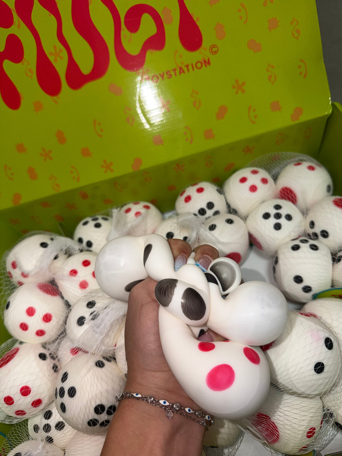 3 קוביות קצף חמאתיות 🎲